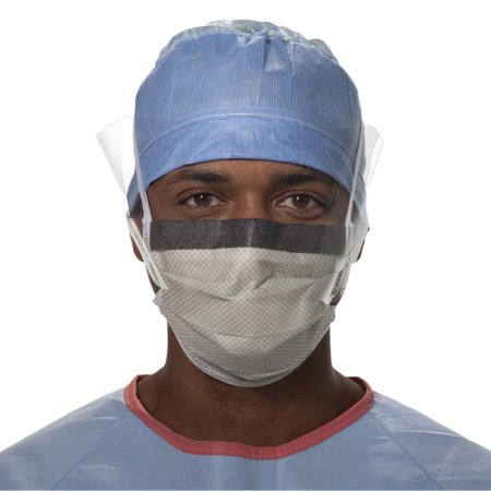 Mask Surgical with Eye Shield FluidShield Anti-f .. .  .  